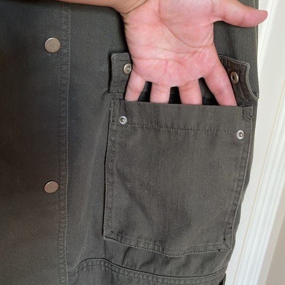 Cute double breasted utility jacket. EUC - Picture 4 of 9